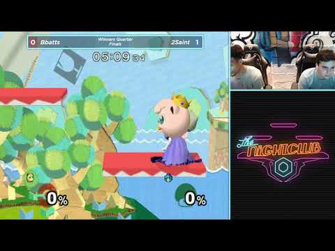 The Nightclub S1E2: Bbatts (Peach) vs 2saint (Puff) - Winners Quarters SSBM