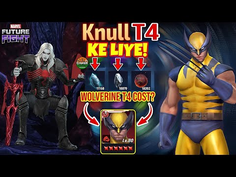 🚨Knull TIER-4🚨 Ke Liye Materials! & Wolverine TIER-4 Cost? | Marvel Future Fight