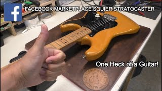 Facebook Marketplace 20th Anniversary Squier Stratocaster...One Heck of a Guitar!