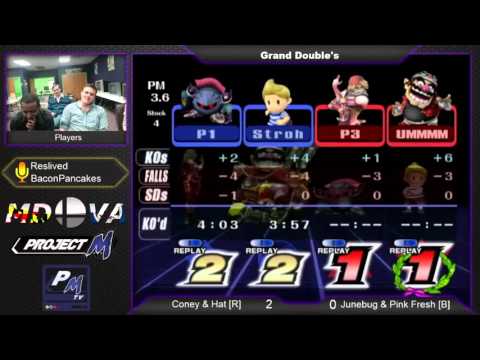 SPM01: Grand Dubs Finale - Pink Fresh (Lucas) & Junebug (MetaKnight) vs. Coney (Wario) & Hat (Sheik)