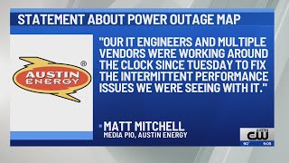 Austin Energy: Technical issues with outage map occurred before severe weather Wednesday