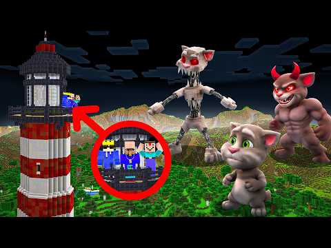 POOR Vs RICH Scary Talking Tom Apocalypse Bunker Battle In Minecraft