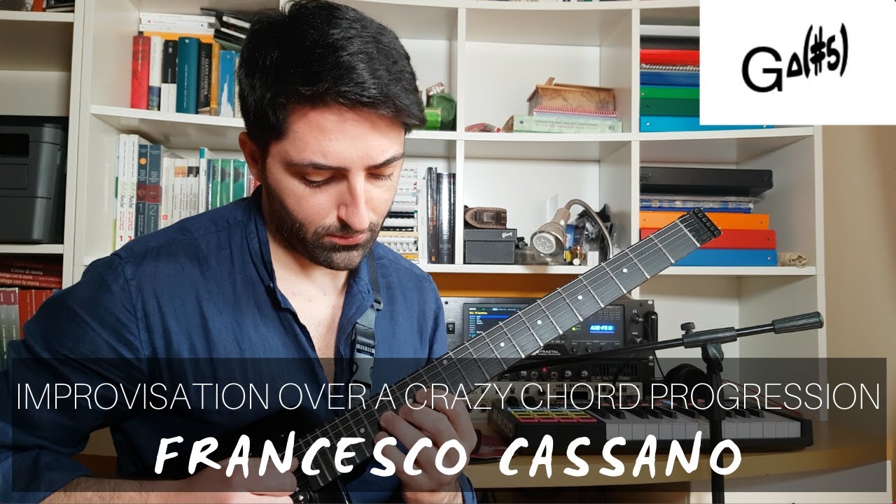 Improvisation over a crazy chords progression || Francesco Cassano Jazz Guitar