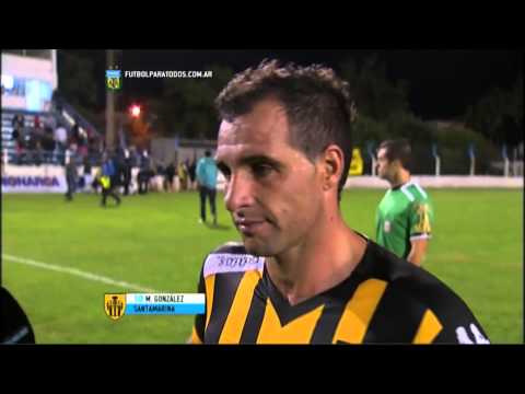 González: "Esto recién empieza". Santamarina 0 - Los Andes 0. Fecha 2. B Nacional 2015. FPT.