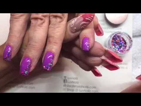 Using Aurora Glitter Gel as Glue for Chunky Sparkles