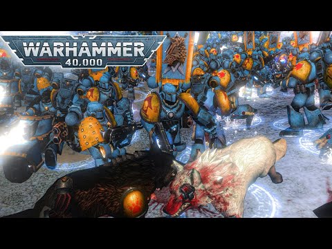 SPACE WOLVES vs THOUSAND SONS - Warhammer 40k - Cinematic Battle