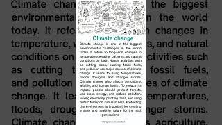 Climate Change — A Global Problem That Affects Everyone#dailyenglish #spokenenglish #englishpractice