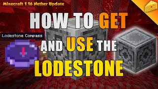 How to MAKE and USE the LODESTONE BLOCK - Minecraft Nether Update 1.16 20w13a