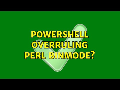 Powershell overruling Perl binmode?