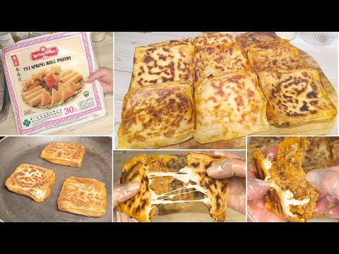 Express stuffed msemen with minced meat