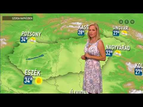 Gaál Noémi Időjárás-jelentés ATV 2018 0807 1746