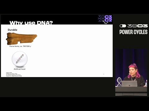 Video Thumbnail: 39C3 - Chaos Communication Chemistry: DNA security systems based on molecular randomness