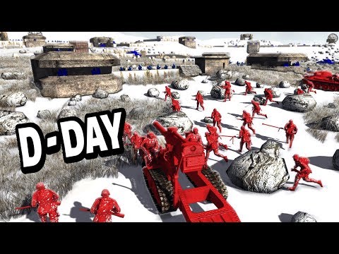 Mountain D-Day Invasion ! The Glorious Red Army Men Attack - AMOW