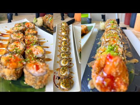 3 Easy Deep Fried Sushi Rolls with Hot Filadelfia II Crispy Tempura Recipe II Cooked Sushi by SMS