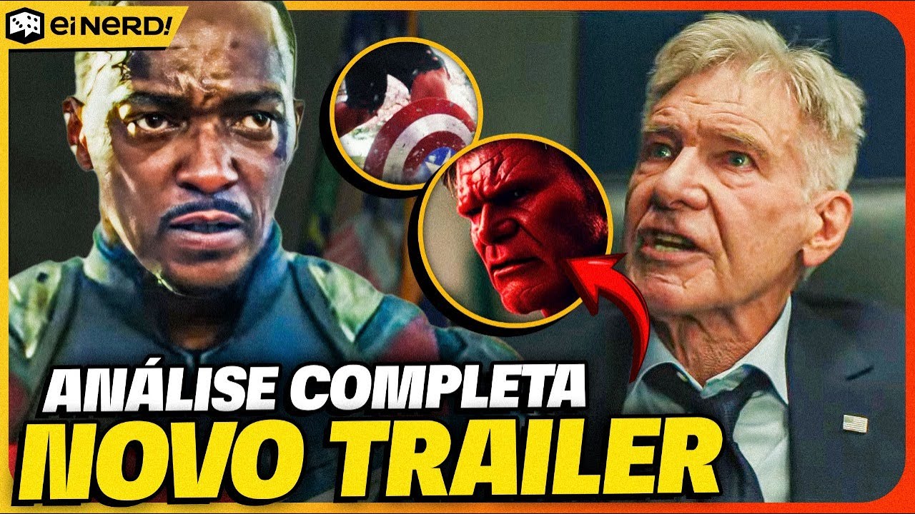 HULK VERMELHO CHEGOU! NOVO TRAILER DE CAPITÃO AMÉRICA 4 ESTÁ INSANO! Análise COMPLETA