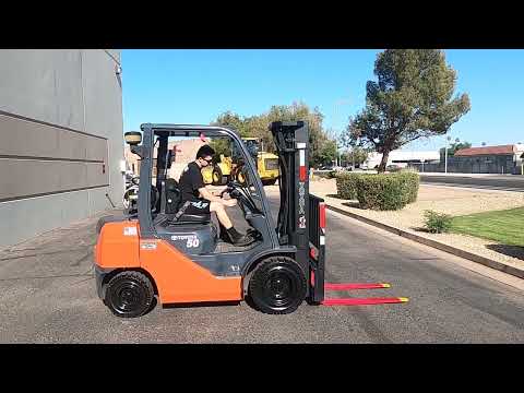 TOYOTA 8-series 8FGU25 5,000lb LP (Propane) #0860 - Forklift for Sale