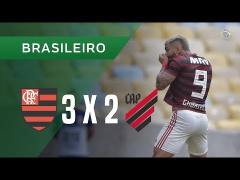 FLAMENGO 3 X 2 ATHLETICO-PR - GOLS - 26/05 - BRASILEIRÃO 2019