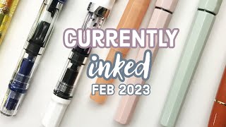 Currently Inked Fountain Pens ✒️ What’s in My Pen Case? | Kaweco, TWSBI, Platinum, Jinhao x159