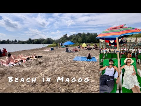 Way to Beach In Magog! #canada #quebec #video #trending #trendingshorts #couple