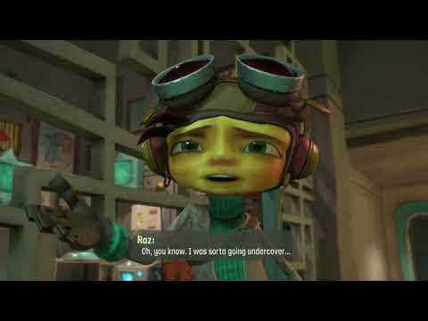 Raz Meet Psychic Legend Otto Agent Mentallis In his UNDERWEAR Funny Scene Psychonauts 2