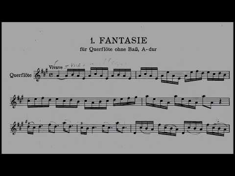 Georg Philip Telemann – 12 Fantasias for Flute, TWV 40:2-13