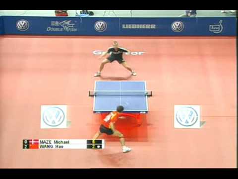 Michael Maze vs. Wang Hao 2008 ITTF Pro Tour Grand Finals
