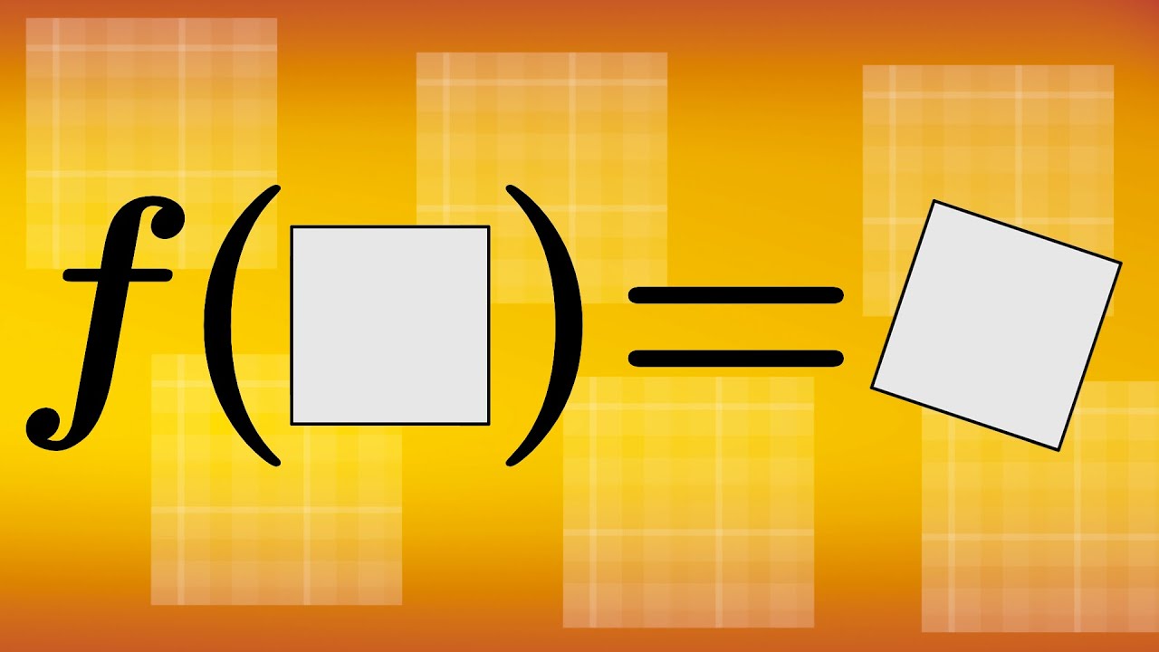 Como uma FUNÇÃO pode GIRAR um QUADRADO? | Matriz de rotação e outros paranauês...