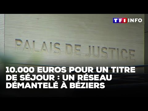 10.000 pour un titre de séjour : un réseau démantelé à Béziers｜TF1 INFO