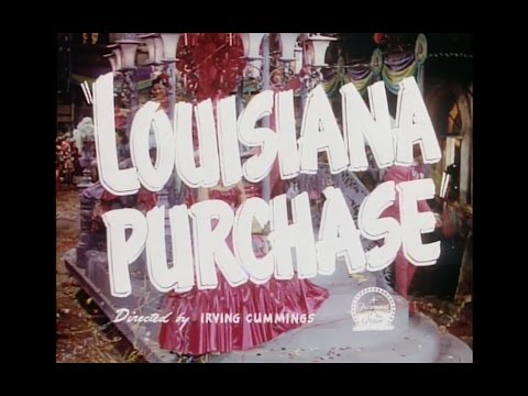 Louisiana Purchase 1941 trailer shot of Mardi Gras dancers and politicians