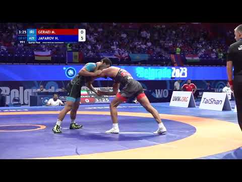 Mohammadreza Abdolhamid GERAEI (IRI) vs. Hasrat JAFAROV (AZE) | Seniors World Championships 2023 | Q