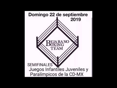 Bryan González (V.C.) Rojo vs. Daniel Galicia (Iztac.) Azul. Juegos CD-MX, Semifinal Juv. 64 kg.