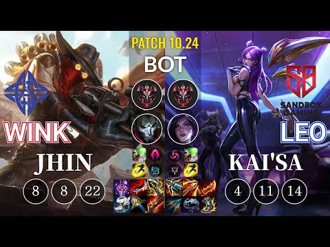 ES Wink Jhin vs SB Leo Kai'Sa Bot - KR Patch 10.24