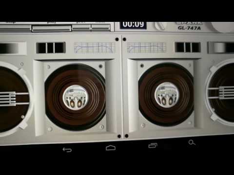 Spark GL-747A double cassette boombox