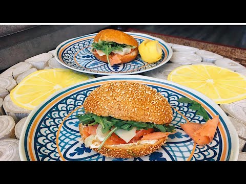 The BEST Smoked Deluxe Salmon Sandwich Recipe | His Signature Sandwich | Breakfast/Brunch Ideas