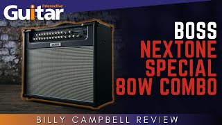 Video thumbnail for BOSS Nextone Special 80W Combo Amp | Review | Billy Campbell by Guitar Interactive Magazine