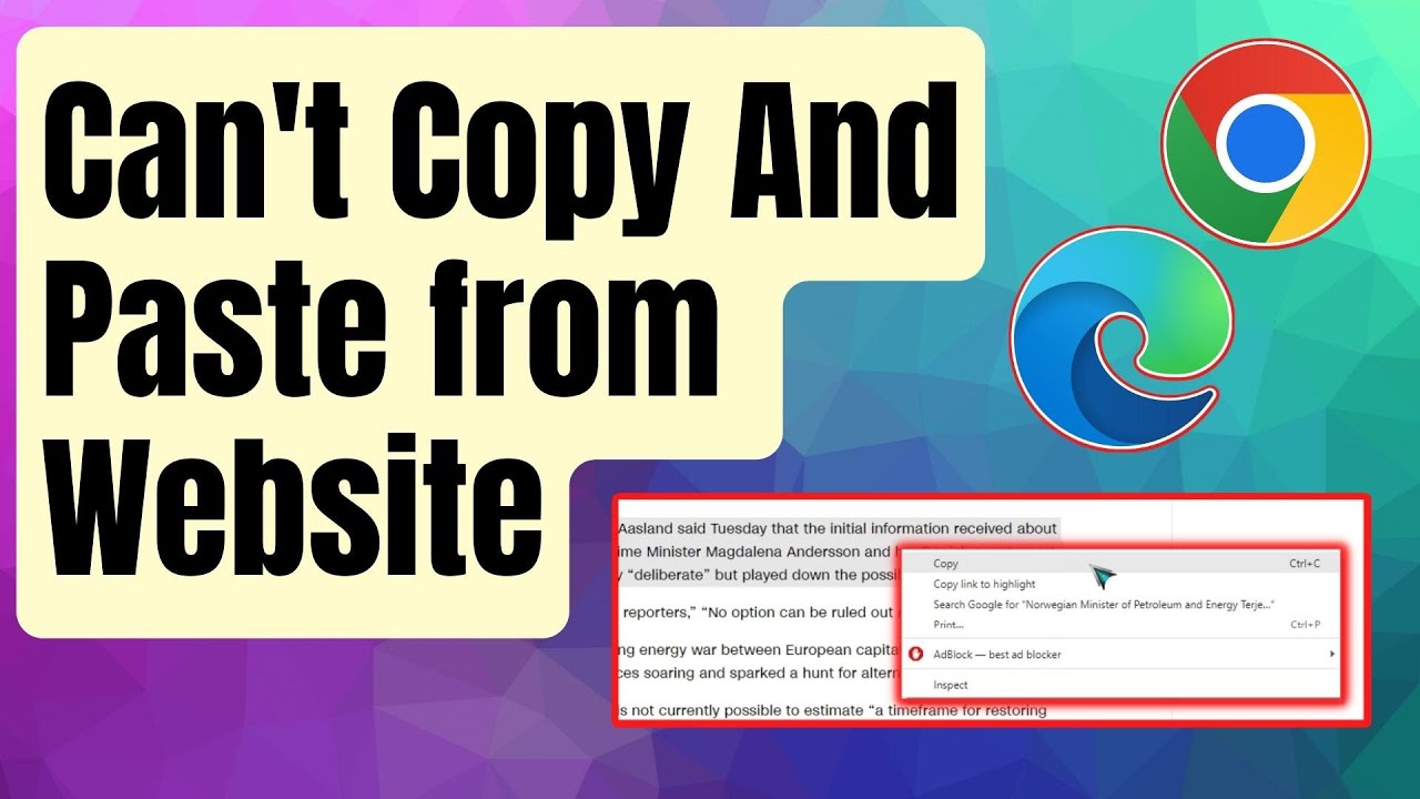 EASY STEPS: Copy Paste From Websites That Don't Allow It