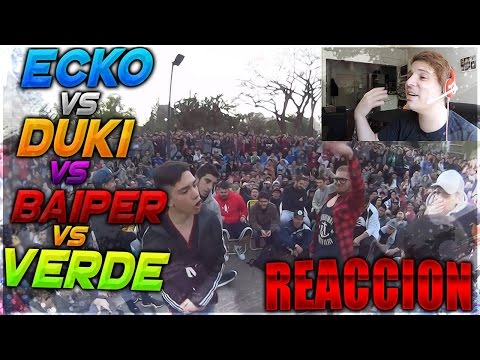 ECKO VS DUKI VS BAIPER VS VERDE | REACCION | Federico Mackay