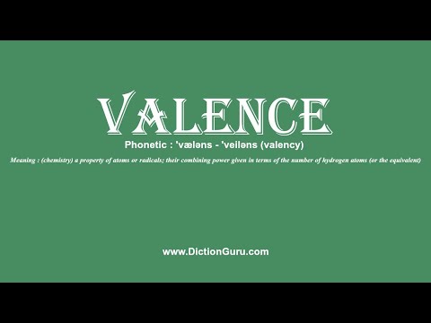 How to Pronounce valence with Meaning, Phonetic, Synonyms and Sentence Examples