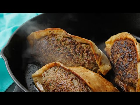 Arayes Lebanese Meat Stuffed Pitas