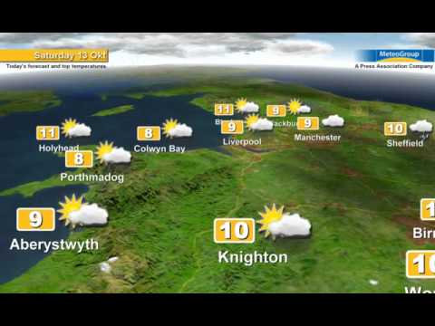 Weather forecast for Sat 13th Oct 2012