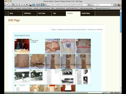 Demo Collections - Omeka Exhibit Builder View, Part 1