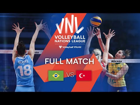 Волейбол BRA vs. TÜR — Full Match | Women’s Semifinal Match VNL 2019