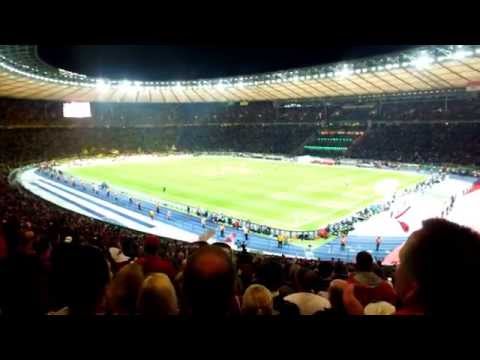 Pokalfinale 2014 BVB vs FCB kurz vor Abpfiff "Deutscher Pokalsieger"