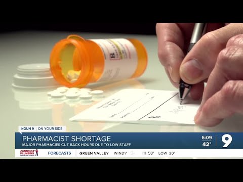 A escassez de farmacêuticos afeta os horários de CVS, Walgreens e Walmart