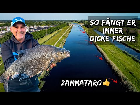 Feederangeln leicht gemacht mit Zammataro 😍 dicke Fische kann er 😉 Angeln wie ein Champion 💪