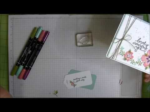 Stampin' Up! Two Minute Quick Tip:  Making Splotches with Markers