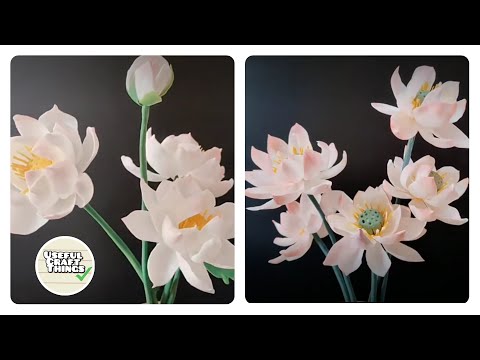 How To Make Lotus Flower With Clay | DIY | Useful Craft Things