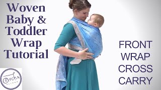 Baby Wrap Tutorial for Beginners - Front Wrap Cross Carry