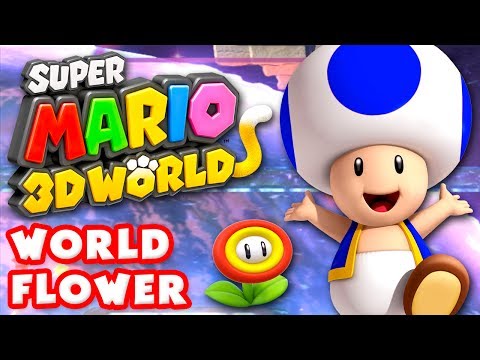 Super Mario 3D World - World Flower 100% (Nintendo Wii U Gameplay Walkthrough)