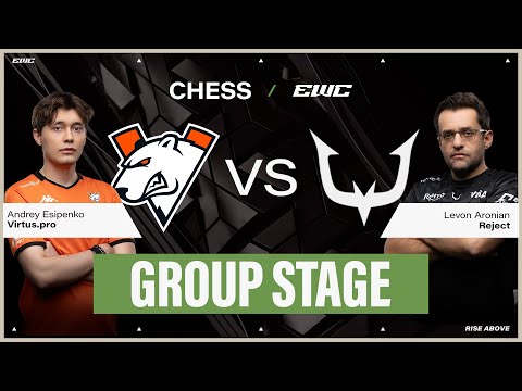 Andrey Esipenko vs Levon Aronian | Chess at EWC 25 - Day 1 - Group Stage